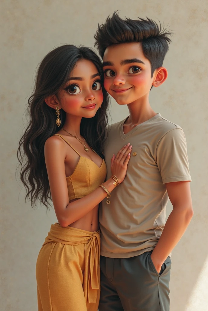 Rakhi bandhan, RGB background, boy and girl, flower, cartoon, brother and sister,