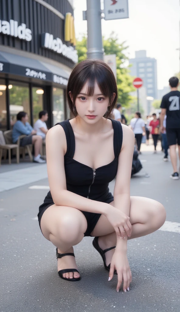 One girl,Highest quality,masterpiece,figure,Very delicate and beautiful,CG,Unity,8k wallpaper,wonderful,In detail,masterpiece,Official Art,Very detailed CG Unity 8k wallpaper,Great style,Full Body Focus,Very detailed,High resolution,Very detailed,Beautiful detailed girl,Realistic,from the front,Outdoor