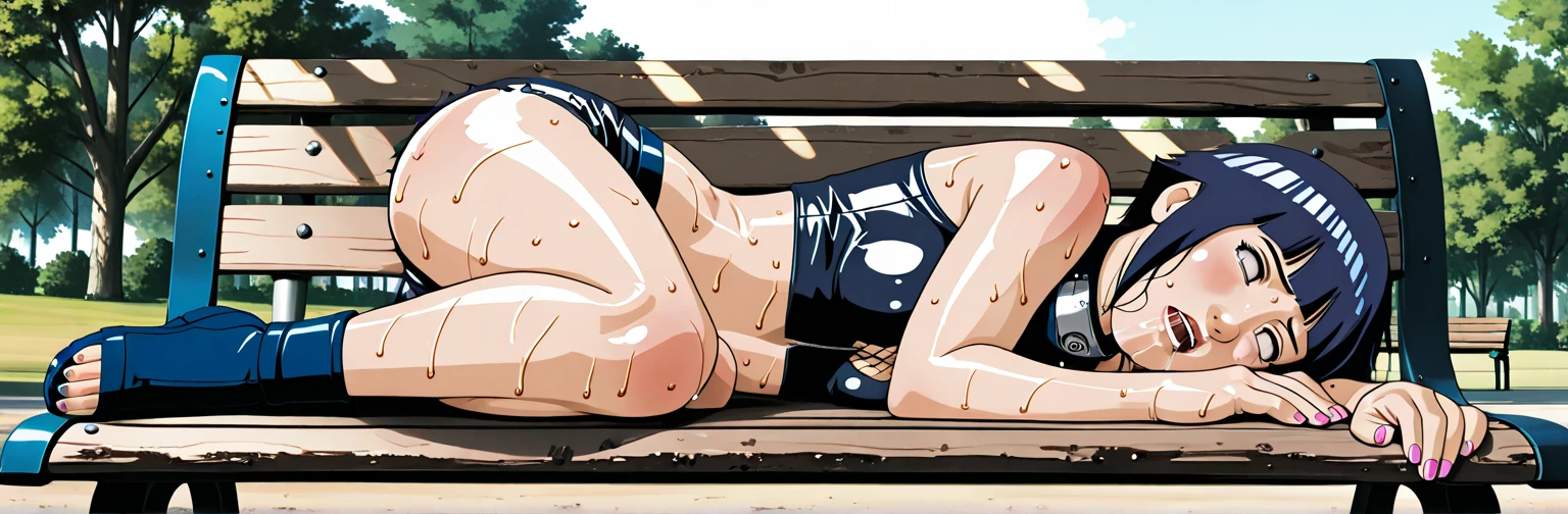 Masterpiece , best quality , Masterpiece , best quality , 1 woman , bulge , Pink ponytail , be unconscious , black bikini , abdomen , big breasts , Long legs , Barefoot , Lie down on the floor.. , spread your legs , drain pipe , flood