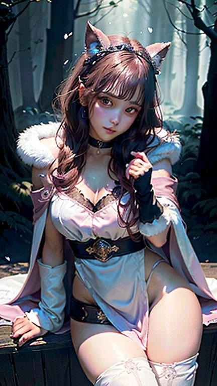 Perfect masterpiece, Extremely detailed CG UNITY 32K Ultra HD quality resolution wallpaper, realistically, RAW photos, Perfect photogenic clarity, offcial art, award winning portrait, hypersurreal, ultra hyper-detailed, 闪亮的realistically皮肤, ray traycing, The most beautiful and sexy elf goddess, 很long蓝色头发, Eyes full of moonlight, long, Slim lashes, The face is red, full pink lips, type, full buttocks, super huge huge tits, Cleavage display, Huge erupting from her clothes, Lots of tattoos and piercings, Wearing highly detailed hooded full body combat armor,There are many buttons、shoulder strap、Zip-up knee-high boots, Colorful fairy wings, Arch your back,Strike sexy poses, looking at viewert, Close pov camera view from below, sexy facial expression, Cherry blossoms and butterflies flying in the wind, Fascinating cosmic aesthetic atmospheric background