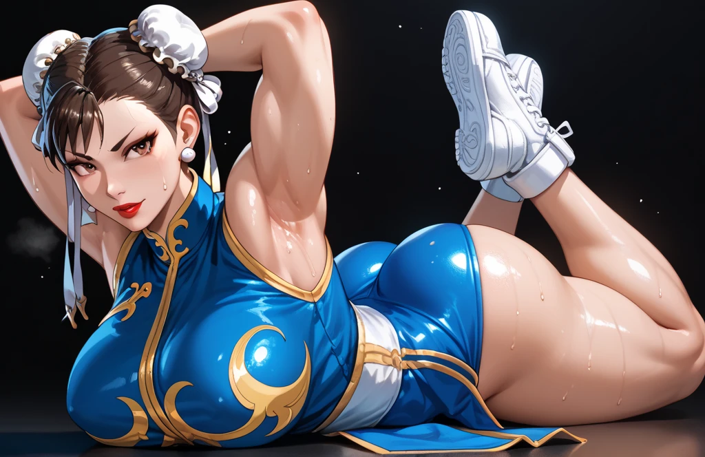 (((chun li))) ((de streetfigther)) (((enormes tetas)))((8k))),((cuerpo completo))(((Amazing tits)))caliente, hermosa,((Hornie)), 8k, hiperrealista todo como un motor irreal trazado de rayos render ((estilo humano hiperealista)),(((Empty dark background))). hiperrealista todo como un motor irreal trazado de rayos render estilo humano realista ,(((Empty dark background)))., Suavemente iluminado, Intimo exquisito detalle, foco nítido, intrincadamente detallado, rewarded photography, small-catchlight, bajo contraste, alta nitidez, facial-symmetry, profundidad de campo, cinematic background, Renderizado del motor irreal, Imagen central, dream-like, Suavemente iluminado, intimo, imagen de cuerpo completo ,cuerpo completo,((tetona)),((piernas torneadas)) perfect ass ecchi