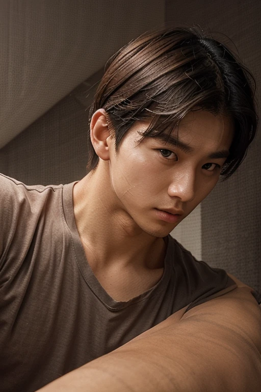 (masterpiece, best quality:1.2), (masterpiece, best quality:1.2), Kim Taehyung, V from BTS, a handsome Idol Kpop, soft light, unreal face, magnificent face, majestic face, ethereal face, 1men, 1 person, solo men, ((masterpiece )), (top quality), (best quality), ((ultra-detailed, 8k quality)), Aesthetics, Cinematic lighting, (detailed line art), (best composition), (high-resolution)