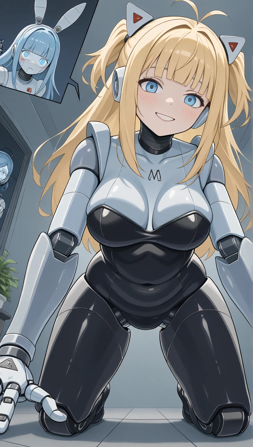 samus aran, (facing viewer:1.25), ponytail, large breasts, hair tie, blue gloves, blue bodysuit, (full bodysuit:1.5), high heels, (standing straight:2.0), peeing herself, (wetting herself:1.5), very large peeing stain, huge pee stain, best quality, ultra-detailed, HDR, studio lighting, professional, vivid colors, sharp focus, physiologically-based rendering, bokeh, landscape, blue color palette, soft lighting, dynamic shadows, (hands on thighs:1.5), embarrassed, humiliation, blushing, angry, tears