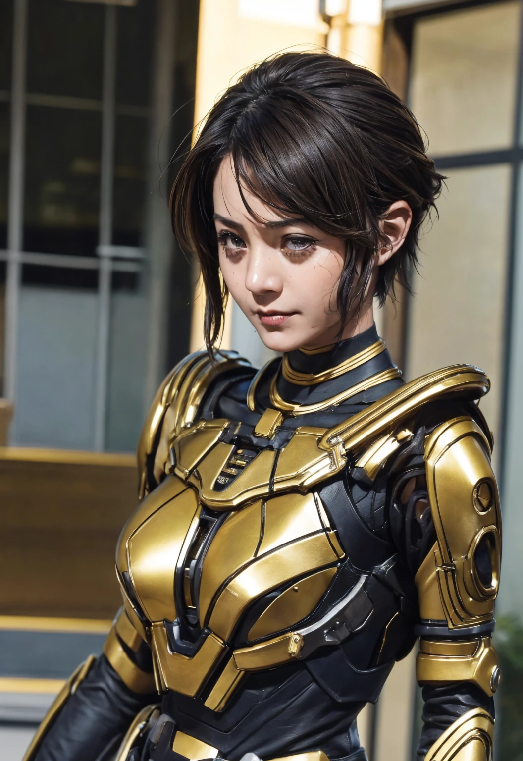 (High resolution,masterpiece,highest quality,Very detailed CG, anime, official art:1.4), realistic, photograph, amazing detail, everything is complicated, shiny and glossy,Amazing number of layers, 8K wallpaper, 3D, sketch, cute, figure,( alone:1.4), perfect female proportions,villain's daughter, (Fusion of dark brown cockroach and lady:1.4), (brown cockroach woman:1.2), (brown cockroach woman:1.2), (Fusion:1.2), (alone:1.4), (evil smile:1.2), muscular, abs, (Cockroach brown exoskeleton bio insect suit:1.4), (Cockroach brown exoskeleton bio insect armor:1.2), (brown transparent cockroach feathers:1.4), (Antennae of brown cockroaches:1.3),