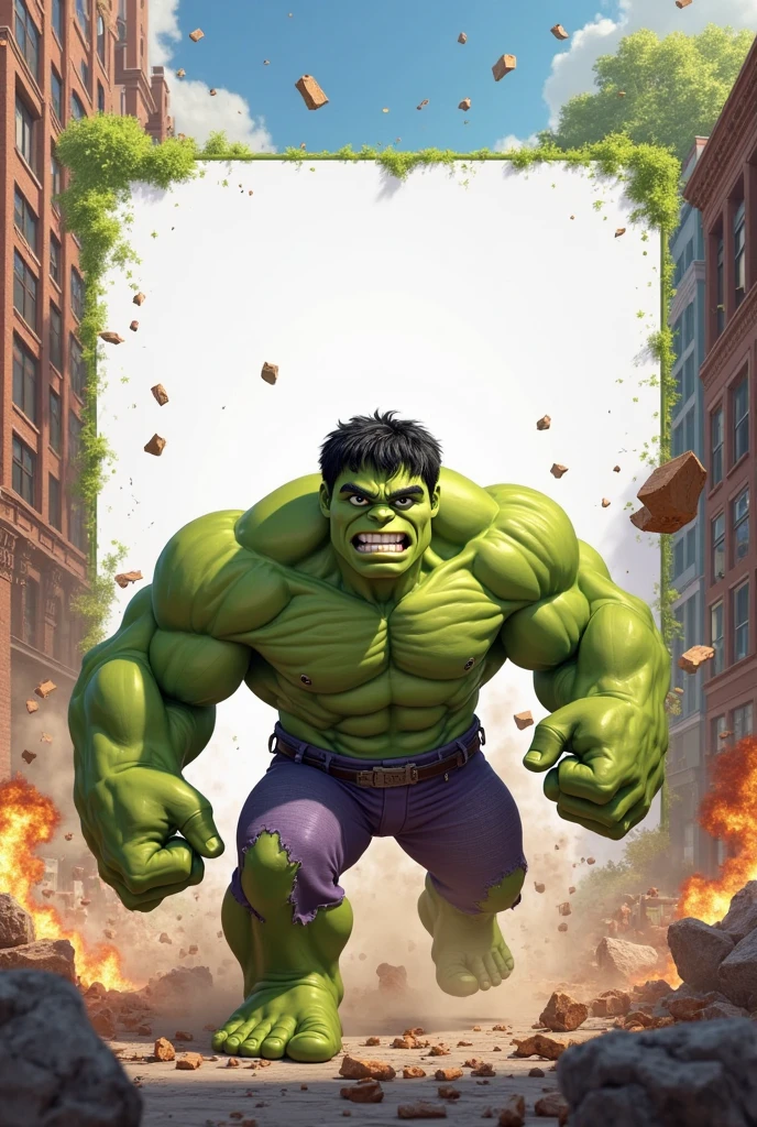 Hulk, Marvel character, green monster, jeans, comics