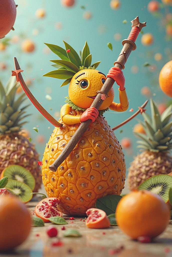 cute orange fruit barbie, octane render, unreal engine, highly detailed, intricate