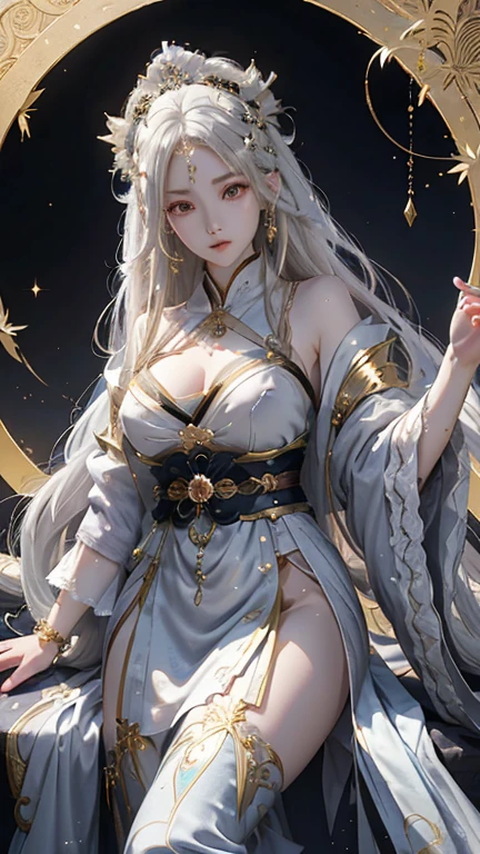 Hand holding over a crystal ball