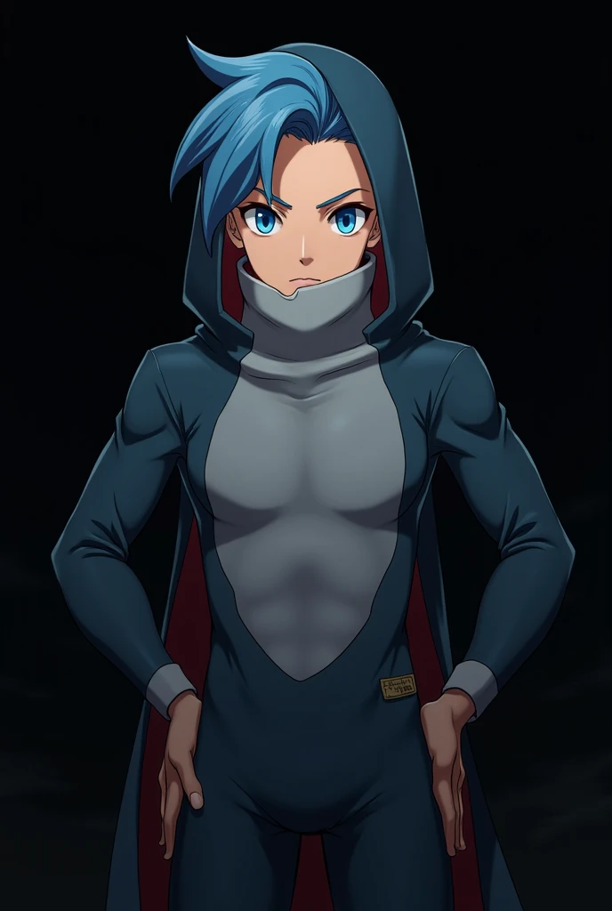 zPDXL, source_anime,
human rainbow dash,
evil smile, closed mouth,
zofa bodysuit, zofa belt, black gloves, zofa on face, chest jewel, 
standing, cowboy shot,  solo,
indoors,
<lora:zofa-pdxl-006:0.6>