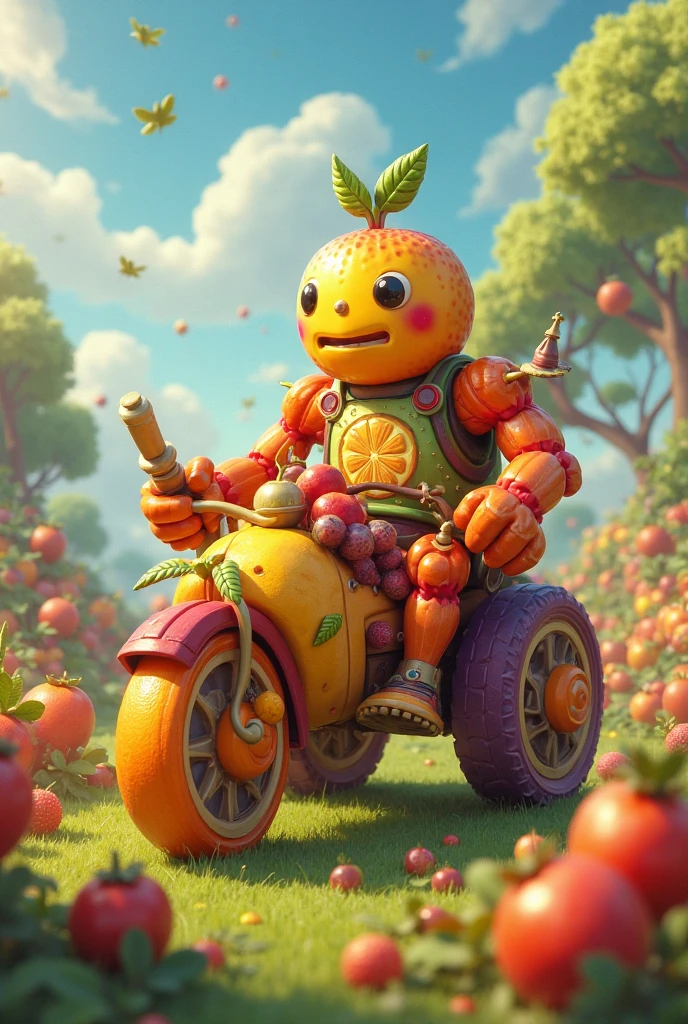 Armored car organized by fruit，There are turrets，There are artillery，There is a machine gun。