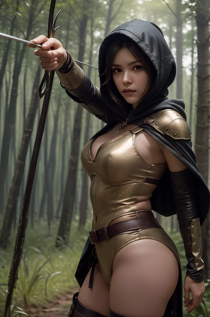 syphabelnades, hood, cover,, (masterpiece, best quality: 1.4), (modern day), (cowboy shot), 1girl, solo, pov, sfw, stunning girlfriend, (standing: 1.1), dynamic pose, heart-shaped face, elegant face, beautiful face, highly detailed face, highly detailed skin, skin pores, subsurface spreading, realistic pupils, medium chest, looking at the viewer, full face blush, full lips, Full body swimming in a shadowy forest with displays, depth of field, atmospheric perspective, volumetric lighting, sharp focus, absurdities, realistic proportions, good anatomy, full body showing, seductive, (realistic, hyperrealistic: 1.4), 16k hdr,