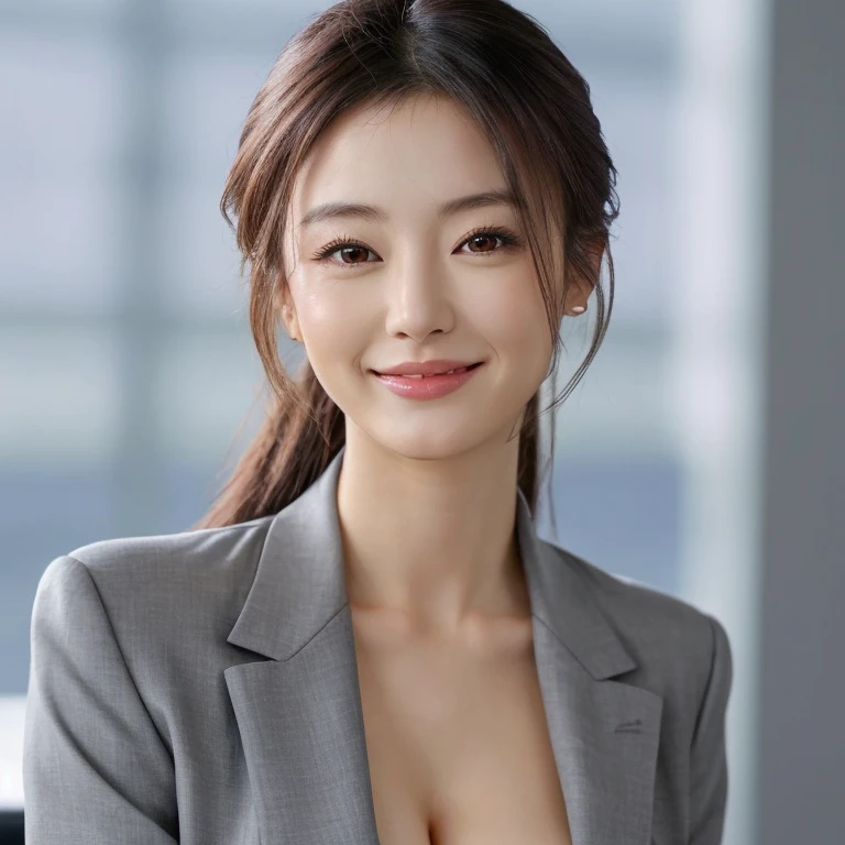 （（best qualtiy，realisticlying，8K HD，tmasterpiece：1.3）），focal：1.5，perfect bodies：1.3，（Short ponytail straight hair，Vertically smooth hair，A detailed:1.3）），（（wetclothes：1.1），White high-end brand fashion suit suit:1.3，（detailed outfits:1.3），（delicate stiletto heels crystal band sandals，high high quality：1.2））， Highly Detailed Face and Skin Textur， Fine Eye，二重まぶた，realistic pupil，skin lightening，Beautiful face，Swollen eyes，Healing is a smile，（female focus，Waist focus，close focus，hdr shot，20yr old，Raised breasts，no-bra，the areola is visible，With a petite figure，Slim:1.3，slenderlegs:1.3，beautiful night scene，Luxury office，floor to ceiling window，Long table，Double bed，Cocked buttocks:0.6，Playful and coquettish beautiful pose（full bodyesbian：1.8））