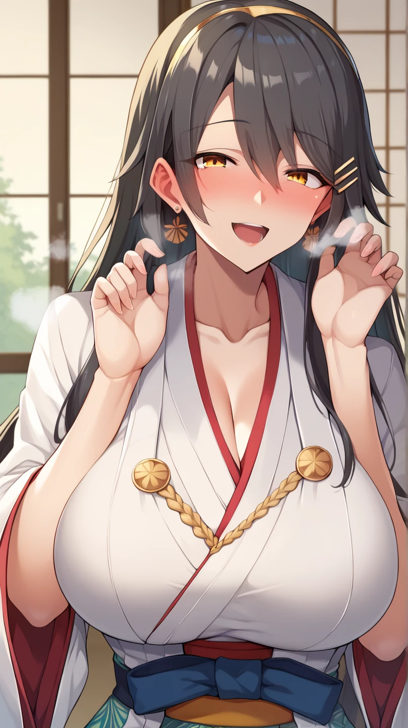 Beautiful 15 year old Chinese Kung Fu girl princess with long black hair Gorgeous embroidery, Ultra glossy, She is wearing shiny red long sleeve floral pajamas.... She is forced to embrace an old man in front of her lover. Intense foreplay Fluid spurting from nipples Old man licks her breasts
