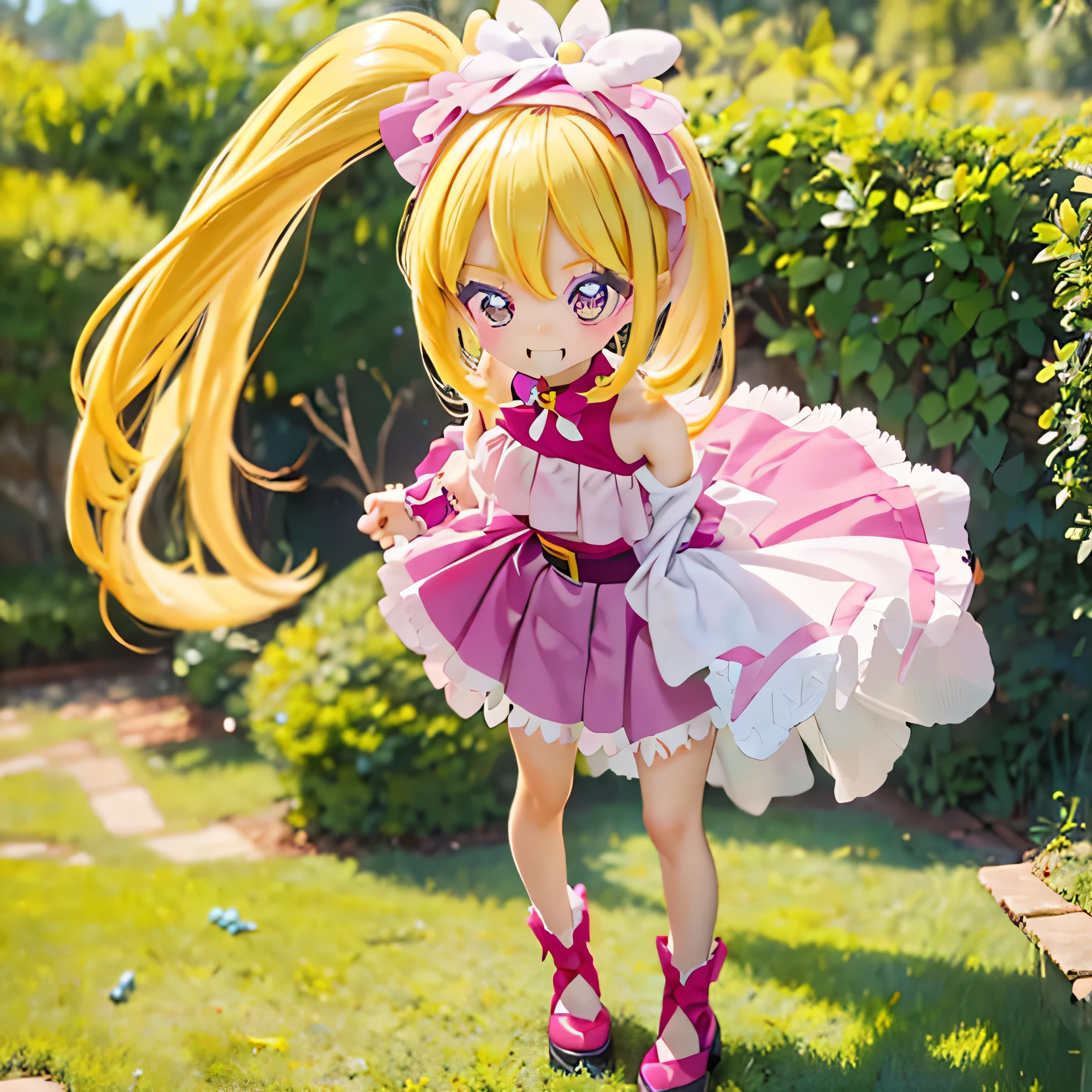 Pretty Cure Countryside Scenery Chibi 、 young girl