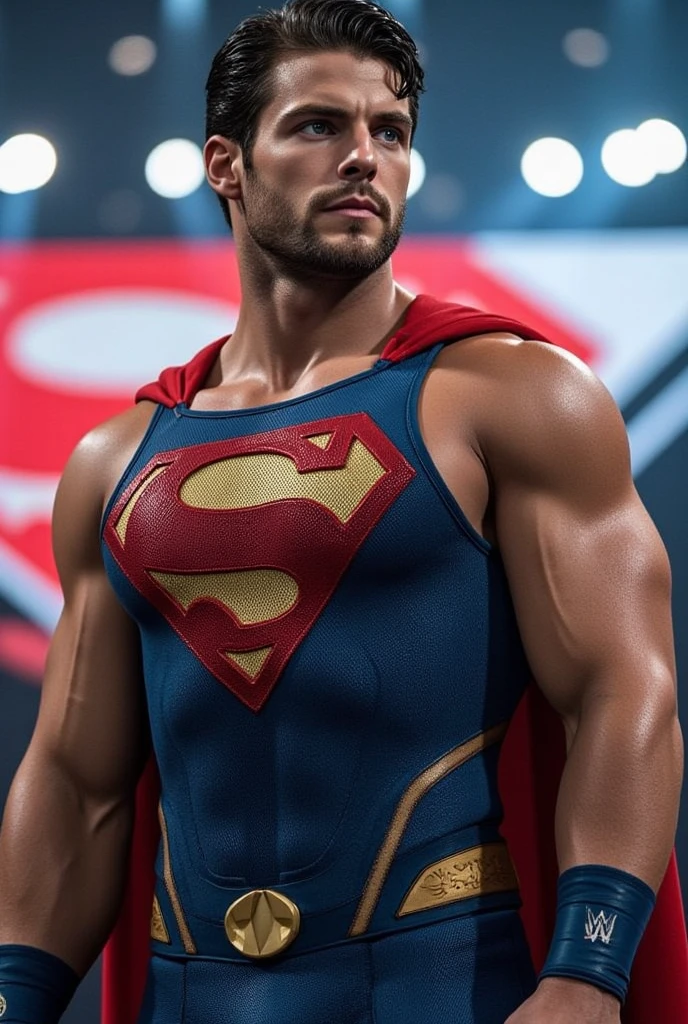 john cena wearing superman clothes