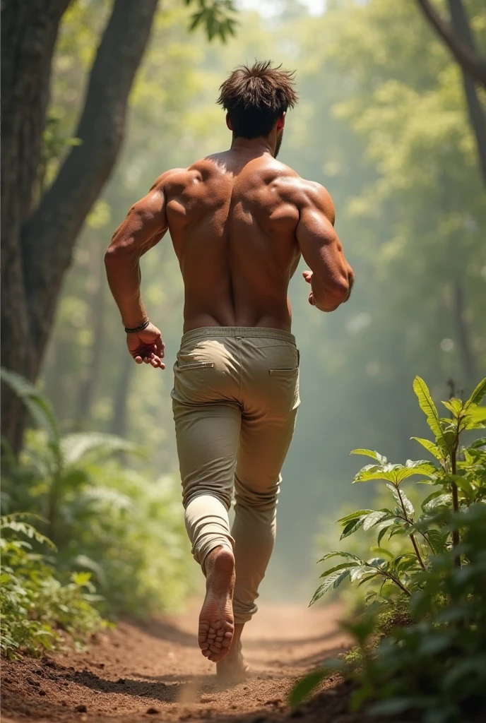 photorealistic, best quality, masterpiece, extremely detailed, sexy, homoerotic, extremely handsome, youthful, 25 year old muscular korean man, ((muscular bodybuilder)), ((massive thighs)), tight white booty shorts, round bubble butt, very sweaty, looking back at camera, big smile, happy, running at park, side view, extremely romantic atmosphere, perfect face, perfect fingers, perfect hands, perfection
