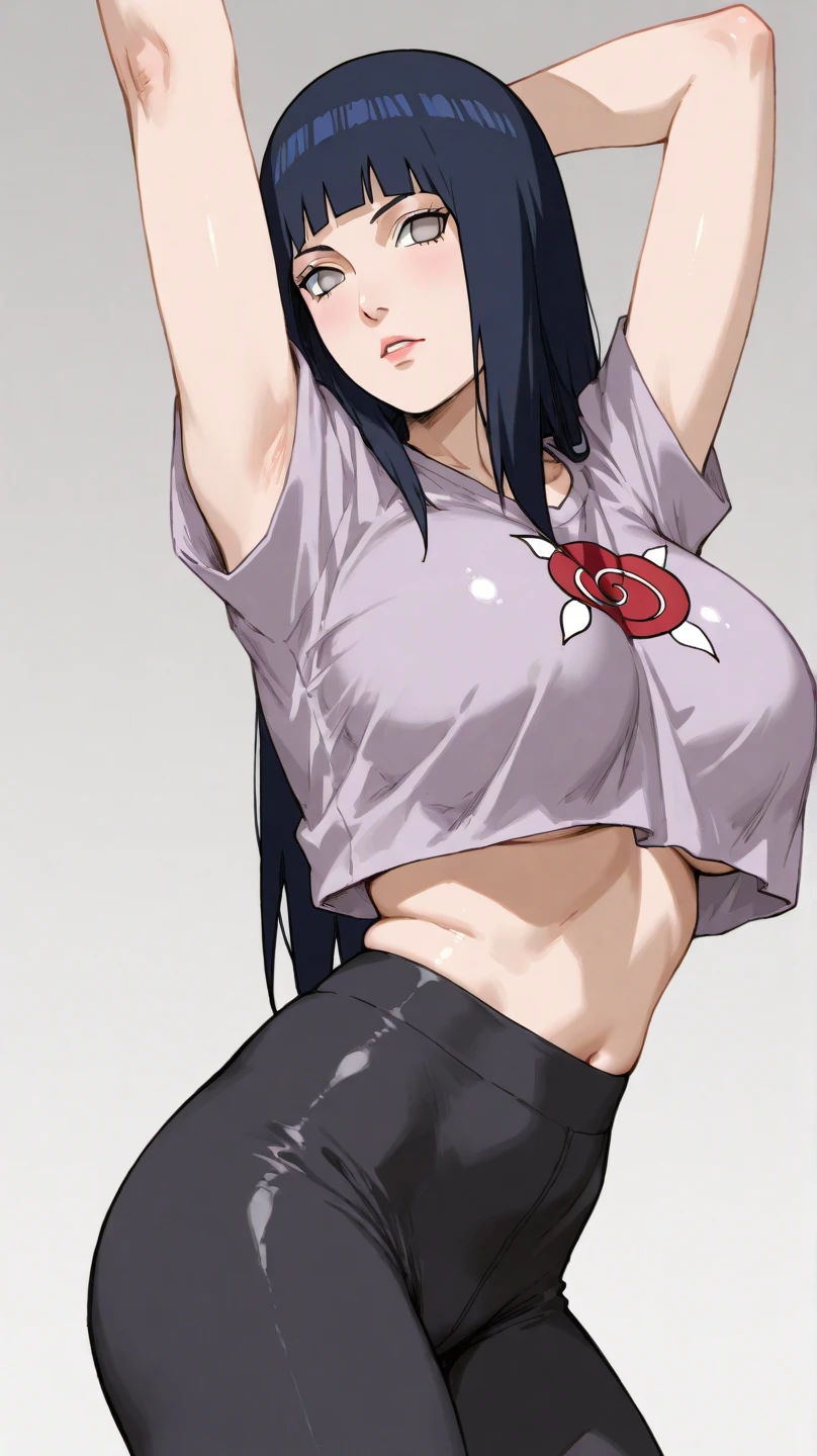 masterpiece, absurdres , (intricate details), (colorful),cinematic lighting,extremely detailed CG unity 8k wallpaper ,hinata\(boruto\), 1girl,solo, large breasts, (hinata, hyuuga hinata, purple eyes, blunt bangs, black hair) big breasts, perfect breasts, large breasts, round breasts, sexy body, slim waist, nice hips, skinny, nice thighs, black bra, cleavage, bare shoulders, collarbone, underboob, slim waist, red bikini, bikini, swimsuit, plain background, cowboy shot, body shot, white backdrop, perfect eyes, glowing eyes, beautiful eyes, black background, simple background, no background