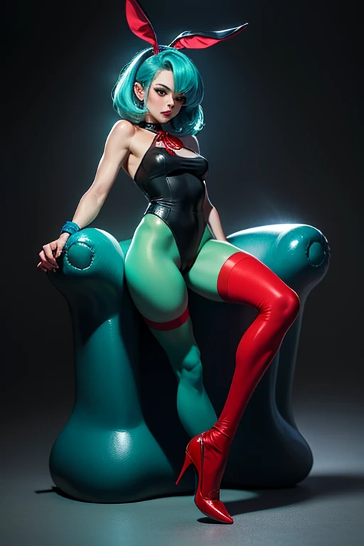 score_9,score_8_up,score_7_up,score_9,score_8_up,score_8,ultra detailed,beautiful face,beautiful hands,detailed background,detailed face,4k,HD,8k,highres,antialiasing,detailed,Tatsumaki,1girl,solo,looking at viewer,smile ,smug smile, black hair,medium breasts, green eyes,grin,black leotard,bodysuit,covered navel, cowboy shot,room,room background, squatting, inflatable body, inflatable skin, latex skin, shiny skin, rubber skin, plastic skin, inflatable hair, plastic hair, shiny hair, rubber hair, latex hair, futanari, horse cock futanari, horsecock, cum dripping from tip of cock into condom, cumming into condom, cumming, comdon filling, grabbing own cock, huge condom, condom balloon, transparent green condom full of cum, whole character in view, hard nipples, green latex thigh-highs, platform heels, extra tall platform heels, green latex elbow gloves, 3d style, blender style, source film maker style, sfm style, sfm, blender, blender 3d, sfm 3d, 3d style,