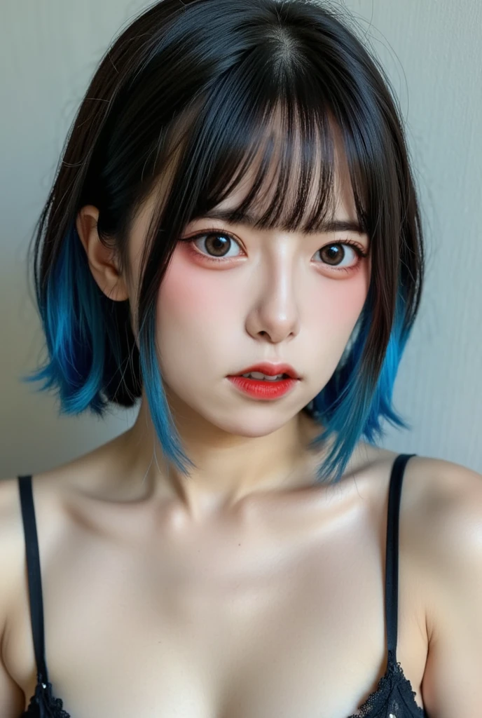 (Browsing Caution:1,4),Mix 4, (8k, RAWphotograph, Highest quality, Tabletop: 1.45), (Realistic, Realistic: 1.37),illumination, night, プロのillumination, photographn mapping, Radio City, Physically Based Rendering, Gradient Brunette, 高品質のphotograph, High resolution, 1080P, (Detailed facial depiction), (Detailed description of the hand), (Delicate CG), Extreme light and shadow, Rich details, (Detailed facial features), (Highest quality), Look in front of you, Highly detailed face, Highly detailed lips,  超High resolution, (truth: 1.4), photograph, 1 Girl, [(sad)],  , Thin limbs, movie, Cool pose, I Cup, Highest qualityな完璧なボディ, photographのような, (1 Girl: 1.3), Perfect balance, (Huge, Perfect breasts, Areola),(Realistic, Realistic:1.37),One Girl, Cowboy Shot,Professional Lighting, Photon Mapping, Radio City, RAWphotograph、(Realistic:1.4)、Octane Rendering、Complex 3D rendering with ultra-detail, Studio Soft Light, Rim Light, Crisp details, Super detailed, Realistic skin texture, detailed aspects, Beautiful details in the eyes, Highly detailed CG Unity 16k wallpaper, Compensate, (Detailed Background:1.2),Highest quality, 超High resolution, Tabletop, One Girl, One Girl,alone, Upper Body,Show Viewer, White Background, Bobcut, short hair, Multicolored Hair, Compensate , Lips parted, Black Lips, eyeliner, Gothic, Goth Girl,((Multicolored Hairの色:1.4)),(((Completely naked))),(((nsfw))),((Small breasts:1.2)),(((nsfw))),