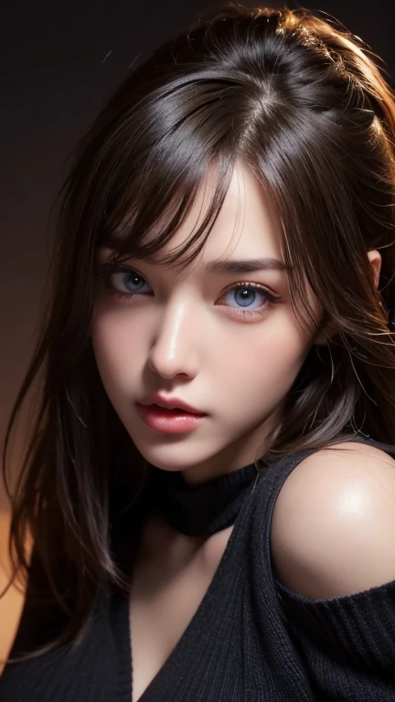 masterpiece, best quality, ultra-detailed, intricately detailed hyperdetailed, realistic, sharp features, highly detailed, sharp focus, perfect face, perfect face, perfect symmetrically perfect eyes, perfect full lips, flexible female form, cinematic, film light, hyper detailed, hyper realistic, high resolution, vibrant, dynamic studio lighting,