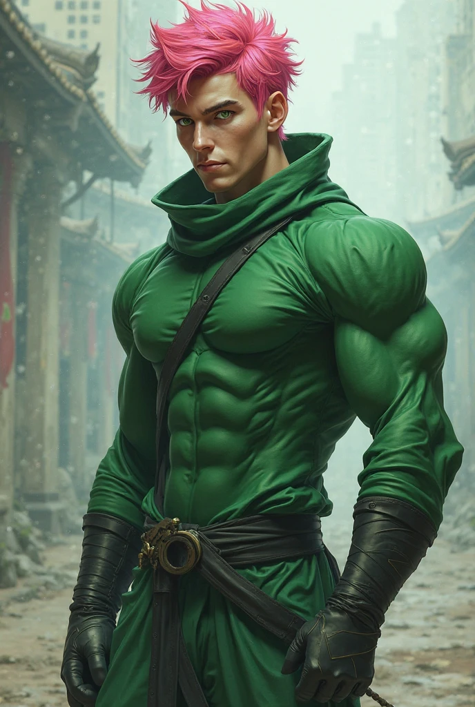 sci fi scene movie,(A rugged warrior), very muscle guy, very handsome guy, is ((tied to a table lying down by the wrists and neck and legs)) by (multiple very little green aliens). Action Movie. (A rugged warrior) in trouble. (A rugged warrior) enraged . photorealistic. very muscle guy.