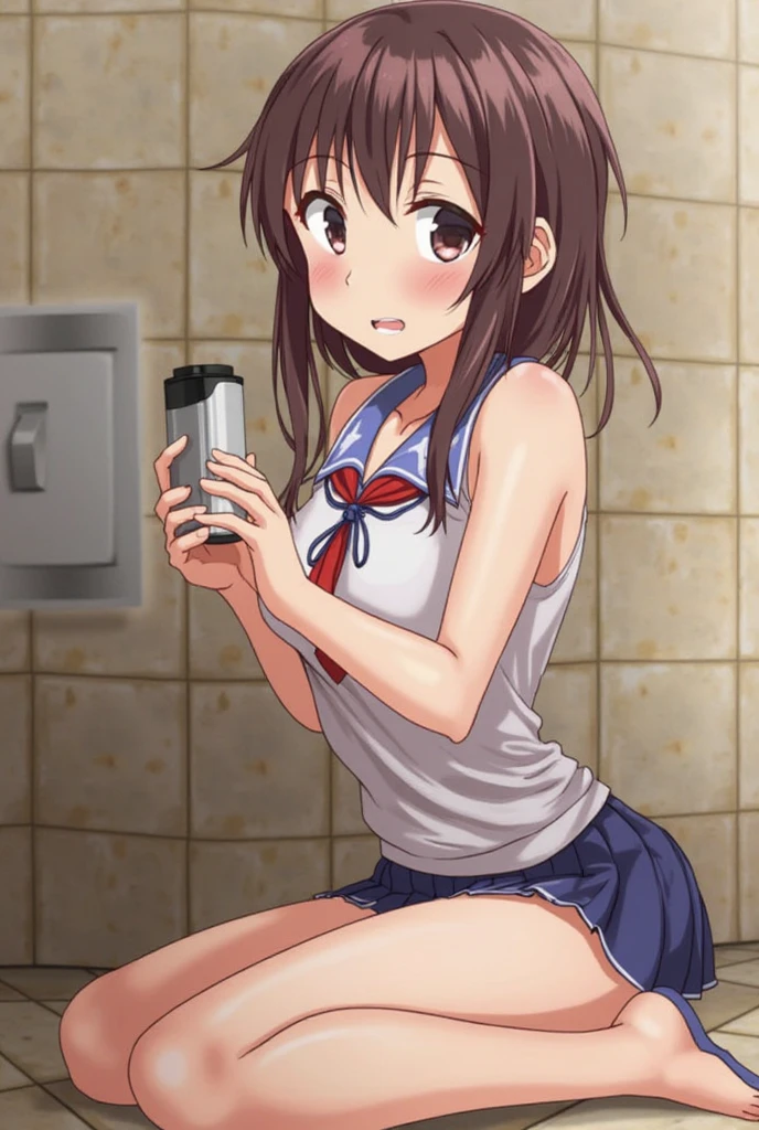 junior high school,Girl,Barefoot,foot focus ,Rope binding,hogtied,Constraints,SM, refrigerator