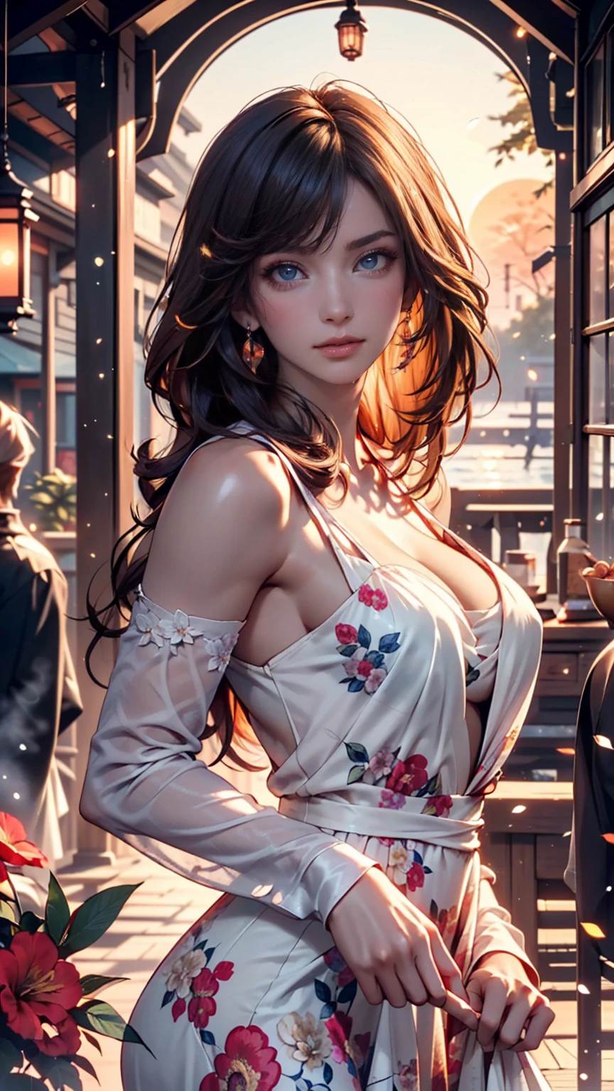 masterpiece, Highest quality, Marianne_Time Skip, tight clothes, short tight dress, Dark alpine forest, Are standing, night, look up, Upper Body, Detailed face 、?????