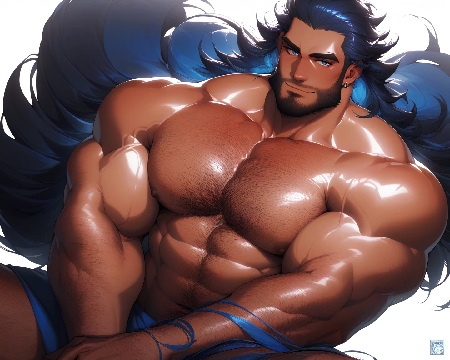 ((melhor qualidade)), um homem loiro com uma barba loira, alto e forto