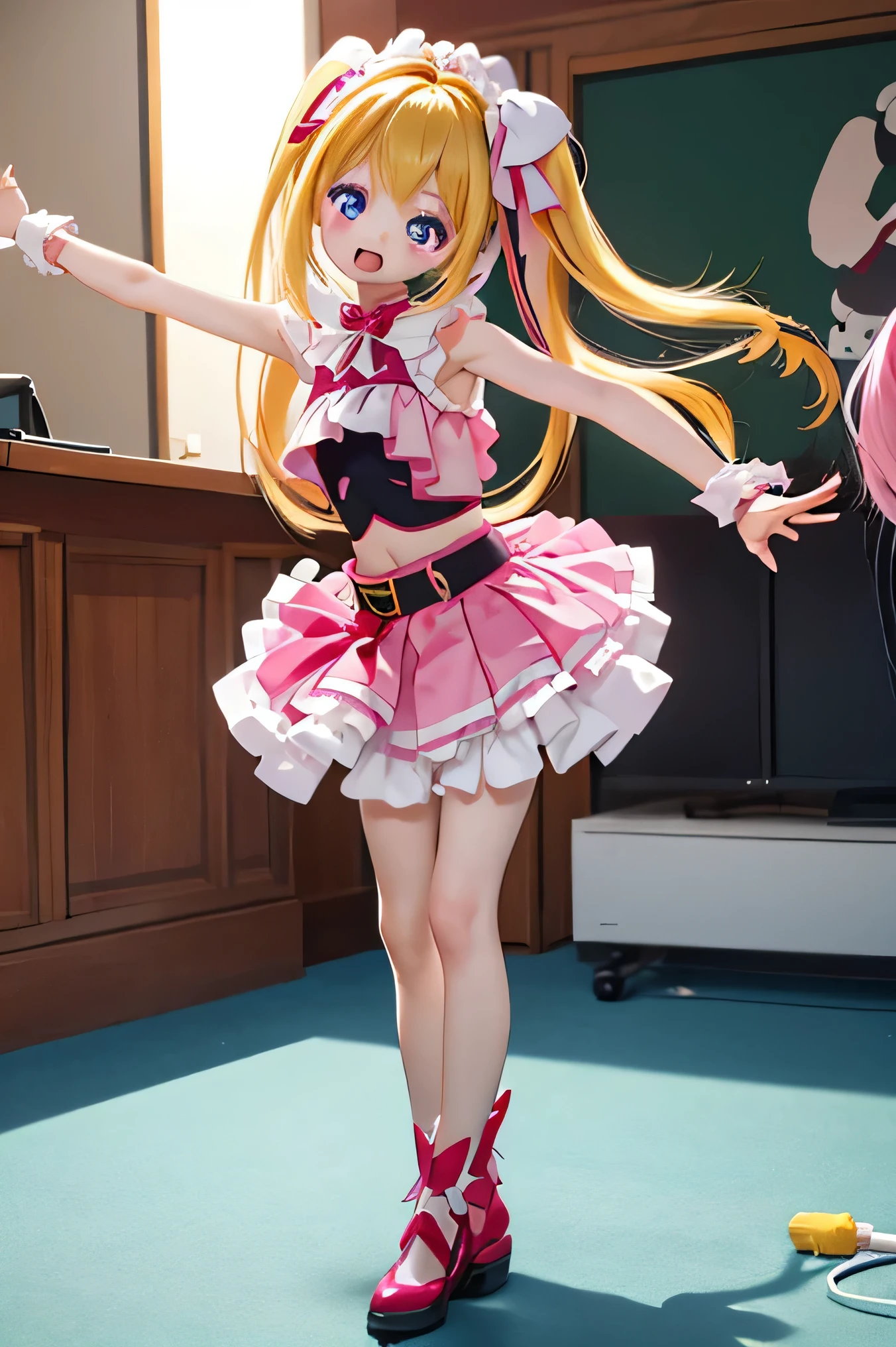 Pretty Cure、、young girl、、Stand up and dance