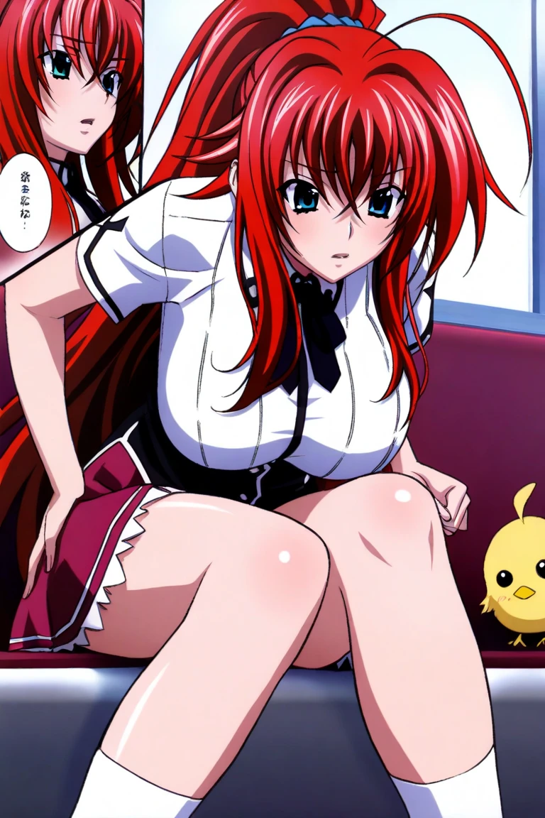 Rias Gremory (Realisitc:1.5) female pervert、NSFW、Spread your legs on your back