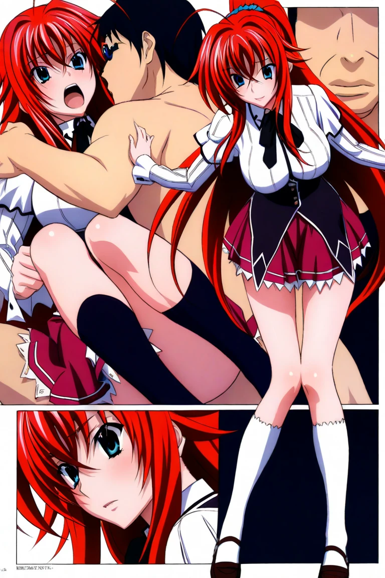 rias gremory naked on top Vagina showing me