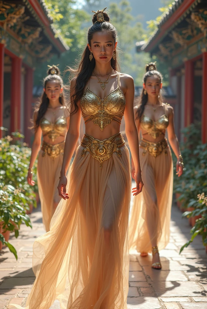 Face of beautiful indian woman, bhagyashree, a masterpiece ultra realistic ultra detailed portrait of a beautiful girl in incredible golden armor. baroque renaissance. in front of a waterfall. medium shot, intricate, elegant, highly detailed. trending on artstation, digital art, by stanley artgerm lau, wlop, rossdraws, james jean, andrei riabovitchev, marc simonetti, yoshitaka amano. background by james jean and gustav klimt, light by julie bell, 4 k, porcelain skin, one woman, full body,