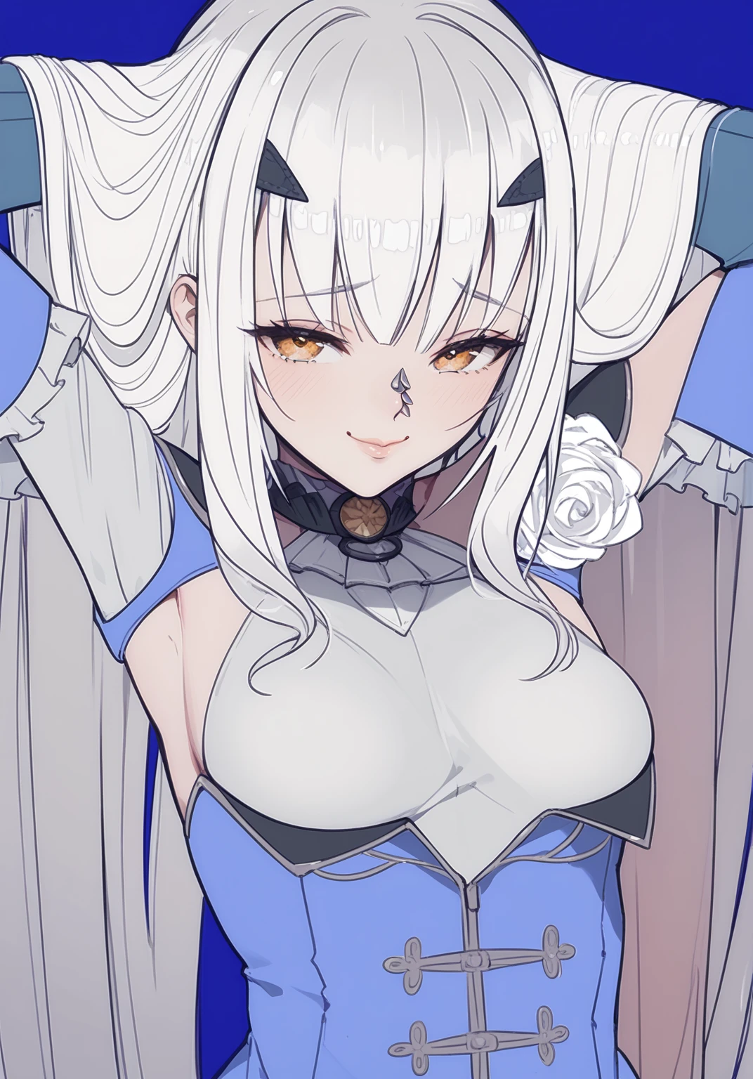 girl, (huge breasts 150 cm), (narrow waist), Powerful woman, by white, big butt, beautiful face, fine features, Red eyes