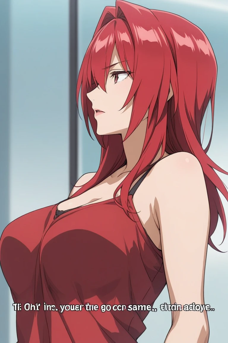 masterpiece, best quality, anime art style, cattleya, dark skin, fiery red hair, short hair, messy hair, crimson eyes, huge breasts, red-black dress <lora:arifuretaFromCommonplaceTo_01:0.48>