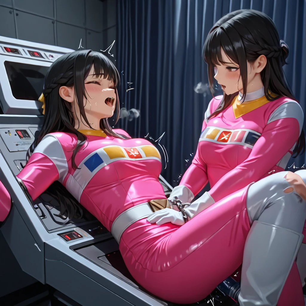 score_9, score_8_up, score_7_up, score_6_up, score_5_up, score_4_up, (source_anime), 2girls, neon genesis evangellion, ((asuka langley soryu, girl, small breasts, {sucking breasts}, asuka suit)), (( Misato Katsuragi, massive breasts, Tall stature, Thick thighs)), yuri, Messy apartment, beer cans, size difference, breast sucking, tongue, far, full body, age difference