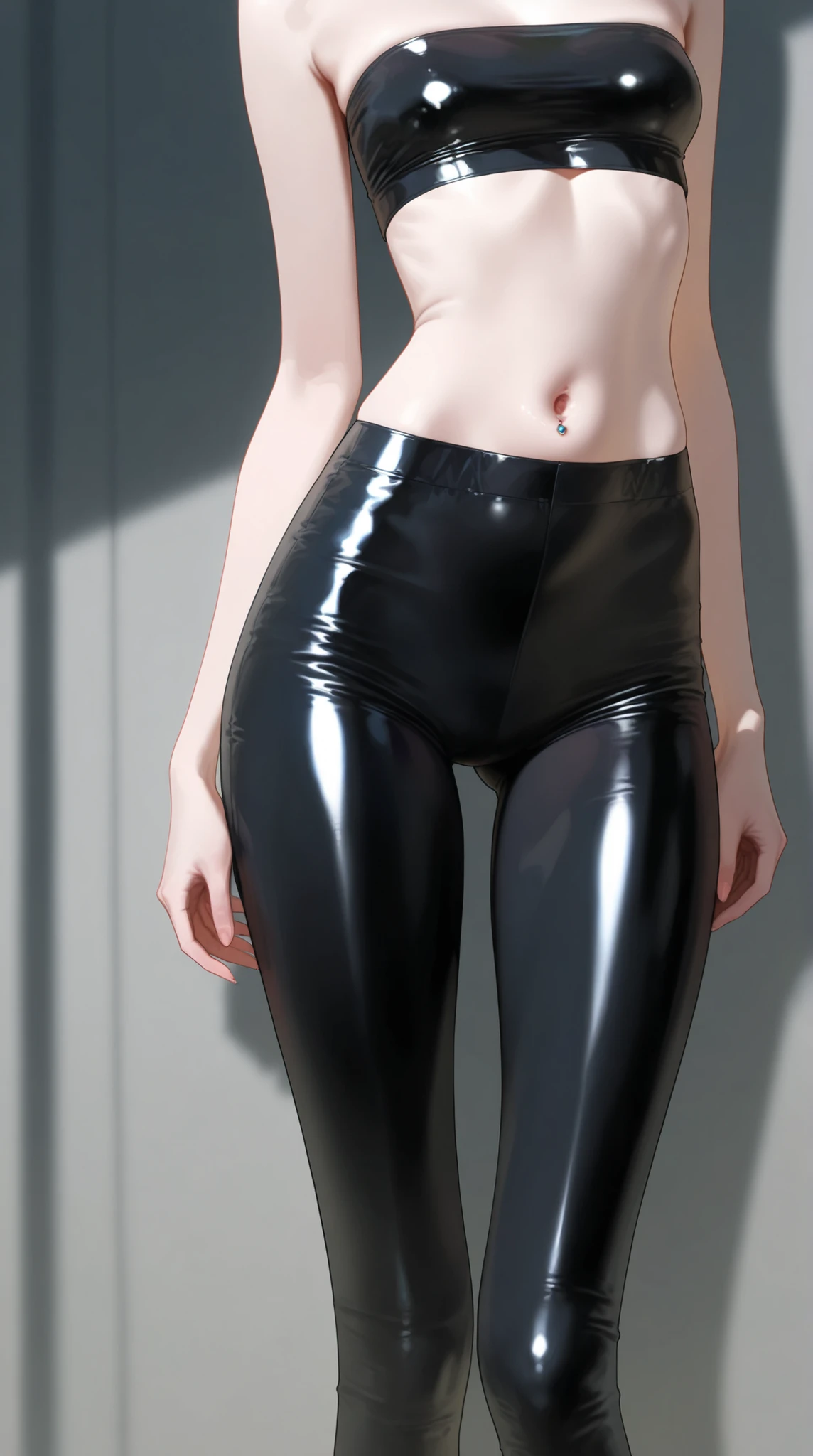 Inguinal area, tights, Very close, legs focus, waist, hips