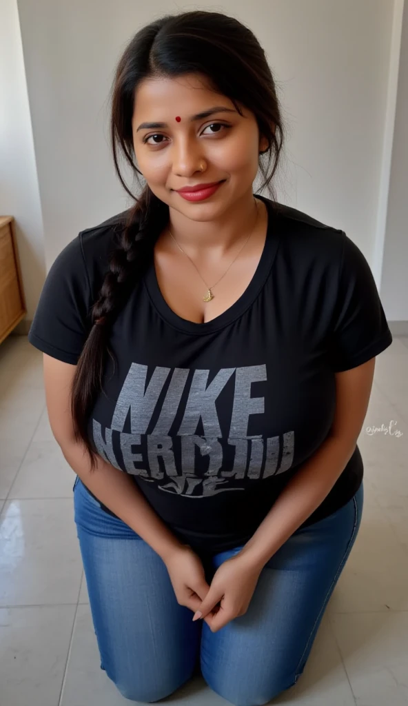 from top view, extreme close up photo of sexy indian, big cheeks, hourglass figure, swooping breasts, lying on mountains, ponytail, necklace, sultry, seductive eyes, look at viewer and subtle smile, (cinematic:1.3), intricate details, (ArtStation:1.2)