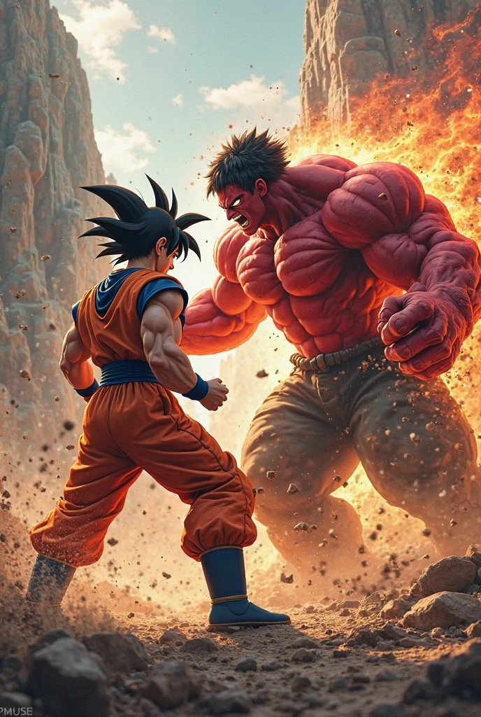 Red Hulk vs Goku