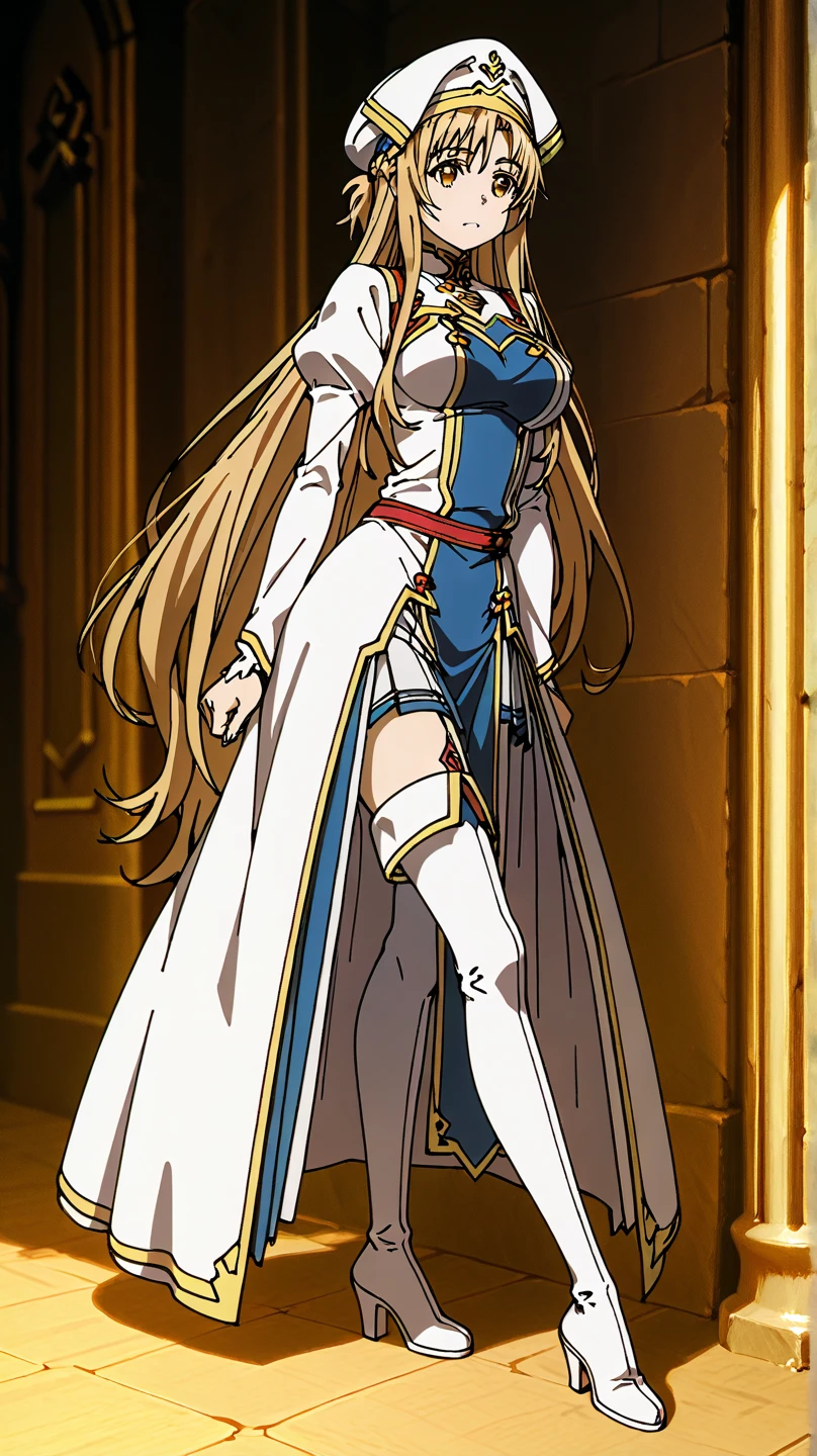 best quality, official art, masterpiece, textile shading, HDR, very detailed, colorful, best details, fantasy, suit, Yuki Mori:1.5, 1 female, 25 years old, best quality, official art, masterpiece, textile shading, HDR, very detailed, colorful, best details, fantasy, battle suit,1 female, 25 years old, standing on stairs, a castle town with an old castle view, sunny, random hair, big breast, skinny, Surrounded by a large crowd:1.9, Confetti flutters, Blessed, Being welcomed:1.5, cameltoe:1.3, ground level shot:,