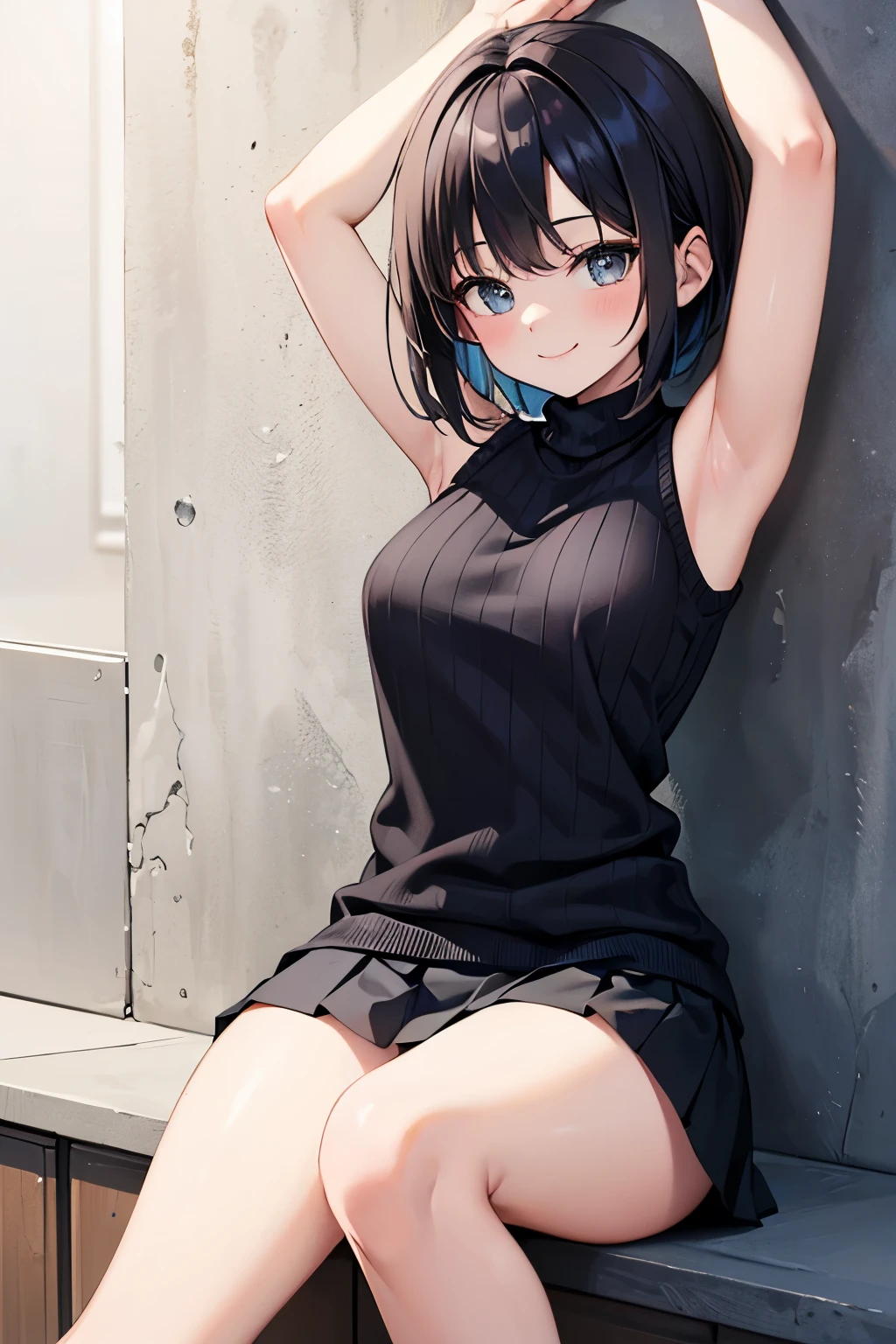 anime girl with black hair,Cat girl , Detailed fanart, by Kamagurka,Wolf tail(Supermarket: 1), in the afternoon, Doctor's miniskirt(Almost exposed the intimate parts), Short hair with light black fringes, Light brown eyes, 1 rapariga, Innocent, (realisticlying), (complexdetails: 1.2), (tmasterpiece, : 1.3), (best qualtiy: 1.4), (hyper HD: 1.2), hyper HD, (Detailed eyes), (detailedfacialfeatures), hdr, 8K分辨率, ( Extremely realistic CG images showing you bending your knees and spreading your legs in a sitting position, Even the smallest muscles and skin texture))),(underboobs exposed:1.3),((cropped shoulders:1.2)),((with her mouth open:1.5,White teeth,Crisp smile)),(Medium chest),(lens flare glow:0.7),back to look back,Busy with inspection reports,on the face,drshe,