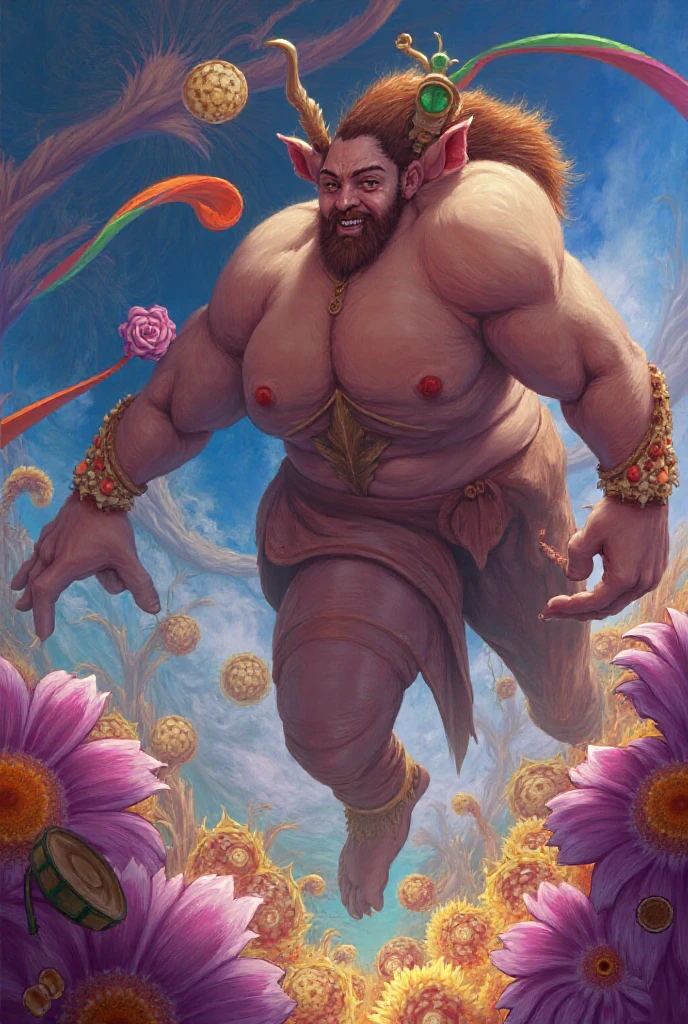 kratos with a cute smile in pink outfit