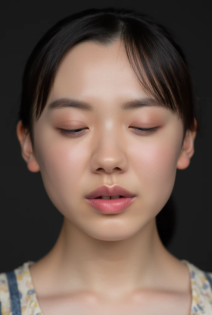 Best Quality, 8k, Masterpiece, (Portrait: 1.3), (photo realistic:1.4), (hyper realistic:1.4), Sharp Focus, looking at viewer, (smoother lighting:1.1), (increase cinematic lighting quality:0.9), realistic lighting, backlighting, light on face, ray trace, (brightening light:1.2), (Increase quality:1.4), sharp detail, (best quality real texture skin:1.4), finely detailed eyes, black_eyes, finely detailed face, 25 year old Korean woman