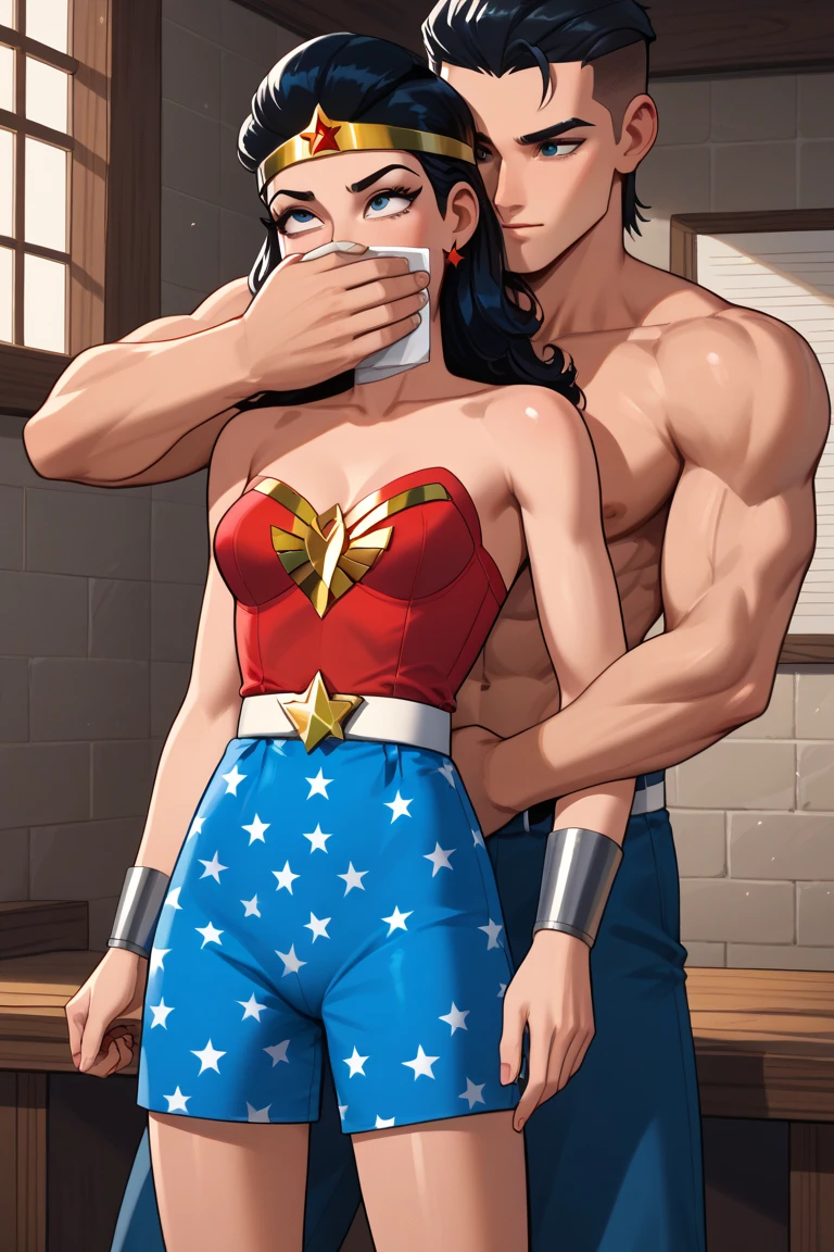 sexy 12yearold wonder_woman is kissing and having sex with her wrinkly 98yearold grandpa in public