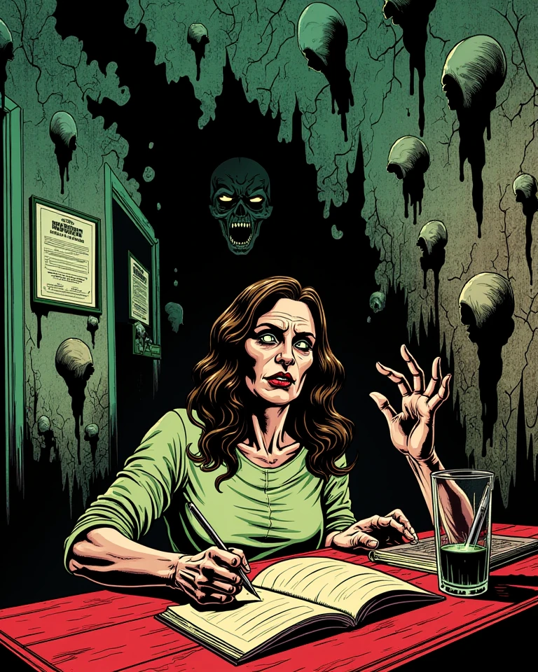 (Corrupted Digital Artwork:1.3) of (Cel shaded:1.3),(Evil:1.3) Gillian Jacobs in an extremely detailed environment,,CGSociety,ArtStation,(Land Art:1.3),(Mono Color:1.3)