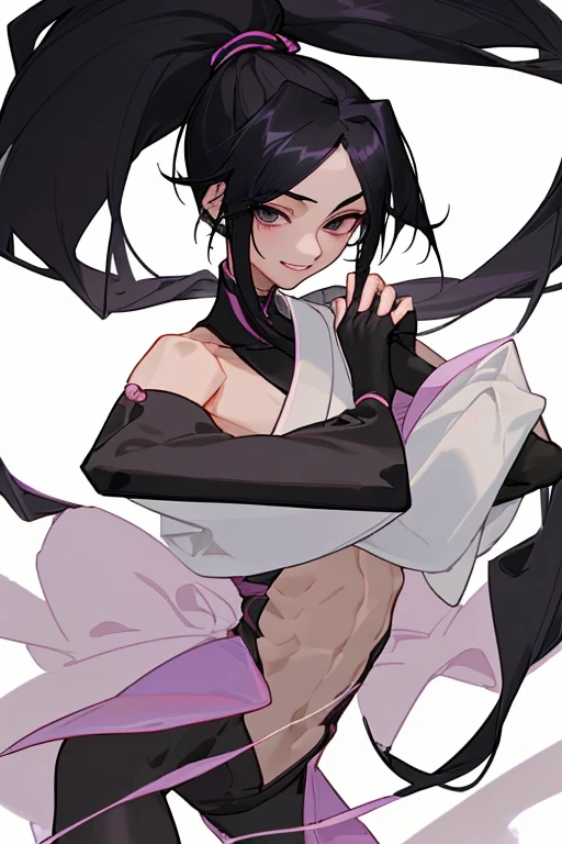 (best quality, masterpiece, RAW photo,ultra-detailed:1.2), 1girl, solo, foujuri, evil grin, looking at viewer, smile, maid
