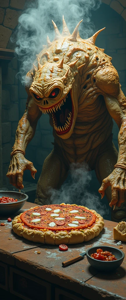 Yautja Predator without mask,eating tacos,street food stand,Mexico City,detailed alien creature,highly detailed face and anatomy,intricate details,realistic skin texture,warm lighting,vibrant colors,photorealistic,cinematic composition,dramatic angles,award winning science fiction illustration