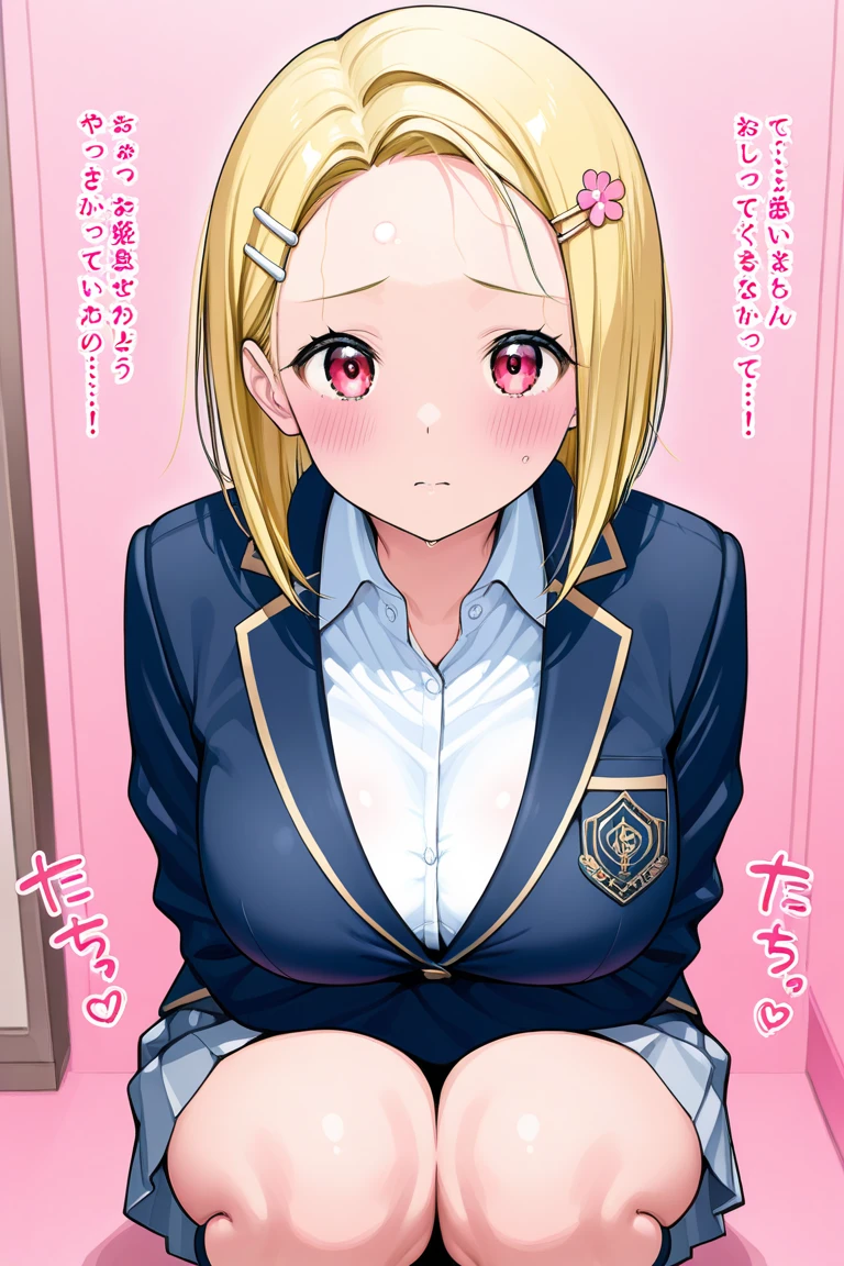 {{{masterpiece}}}, {{{best quality}}}, {{ultra-detailed}}, {illustration}, {{an extremely delicate and beautiful}}, (beautiful detailed eyes:1.6), extremely detailed face, 8k, anime face, NSFW, BREAK,1gril, ruby hoshino(Oshi no Ko), cute face, (blonde hair:1.5), long hair, hair between, multicolored hair, two-tone hair, side ponytail, sidelocks, (pink eyes:1.5), (Star pupil in left eye:1.5), (Pink right eye:1.5), medium breasts, thin waist, big hips, curvaceous, BREAK, {Youtou High School Uniform}, black vest, blue jacket, bow, bowtie, collared shirt, cropped jacket, jacket, kneehighs, long sleeves, pink bow, pink bowtie, pleated skirt, , shirt, skirt, socks, vest, white shirt, white socks, BREAK, NSFW, A man and a woman are having intense sex that drives them crazy, ((1man and 1woman,having sex)), (SEX:1.5), (reverse suspended congress:1.3), Rear cowgirl position, straddle the waist, {{{penis into pussy}}}, stomach bulge, hetero, sex with men, nipples, large penis, veiny penis, testicles, sex from behind, open vagina, clitoris, nail, {{{grab thighs}}}, spread legs, {{open vagina, spread pussy, pussy, clitoris glans, urethra, vaginal opening, labia minora, uterus, smooth pussy}}, taking off clothes, open clothes, Open shirt, breasts, nipples, lift up skirt, blush,open mouth, embarrassed, naughty expression, raise your legs, M-shaped spread your legs, {{{uncensored}}}, Handsome young man, interracial, netorare, hug behind, male body, face-to-face