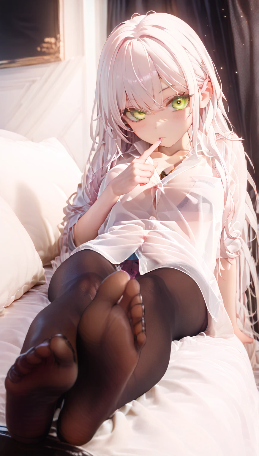 ((((Best Quality, 8K, 32K, masterpiece, 1.2)))),{{solo}},((nsfw:1.5)),{{{Character reference: Nikke's Privaty:1.5}}},((perfect beautiful face:1.2)), sitting on sofa, ((A man putting soap cream on her public hairs of crotches and removing her public hairs together with cream, removed public hairs with cream:1.3)), leaking pussy juice from, high quality of vagina, vivid pussy ,((a lot of public hairs:1.3)), embarrassed,