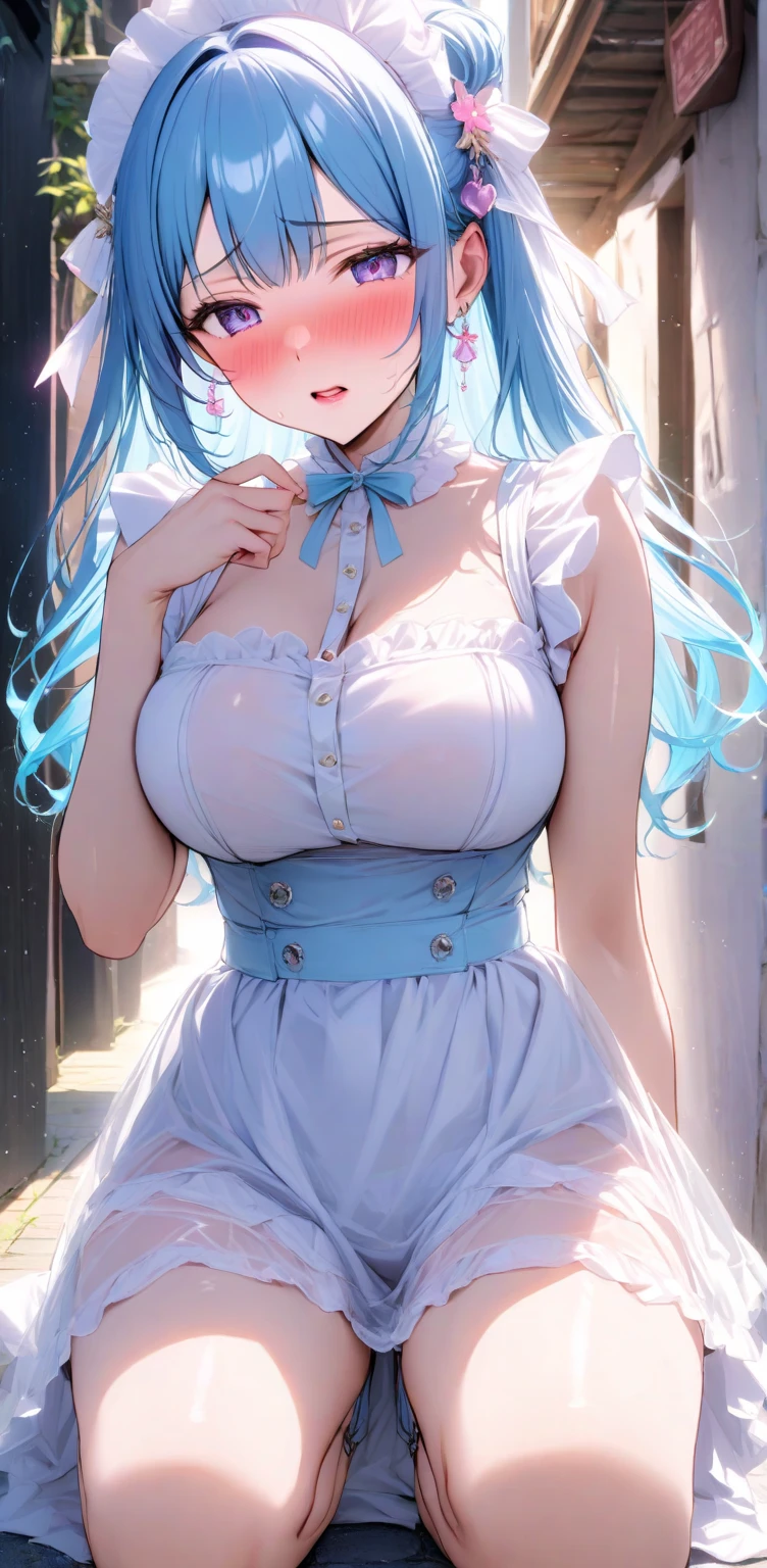 ((((Best Quality, 8K, 32K, masterpiece, 1.2)))),{{solo}},((nsfw:1.5)),{{{Character reference: Nikke's Privaty:1.5}}},((perfect beautiful face:1.2)),  in love hotel, wearing night dress, netorare, netorare face, spreading pussy with fingers, embarrassed, high quality of vagina, vivid pussy,((a lot of public hairs:1.1)),vv