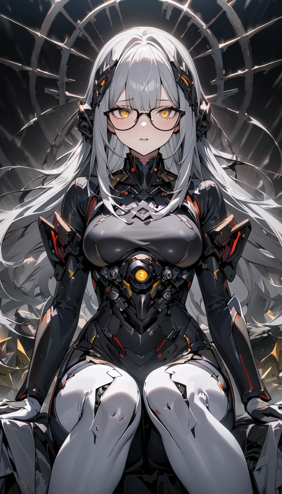 woman,14 years old,,city,night,(((white tight miniskirt bodysuit))),(wet with sweat),open mouth smile((See-through))Glasses,((Beautiful long ponytail)),(()),blush、surprised face,(((Tentacles wrap around the body)))raped by tentacles,((blonde))(((There is slime on the body)))