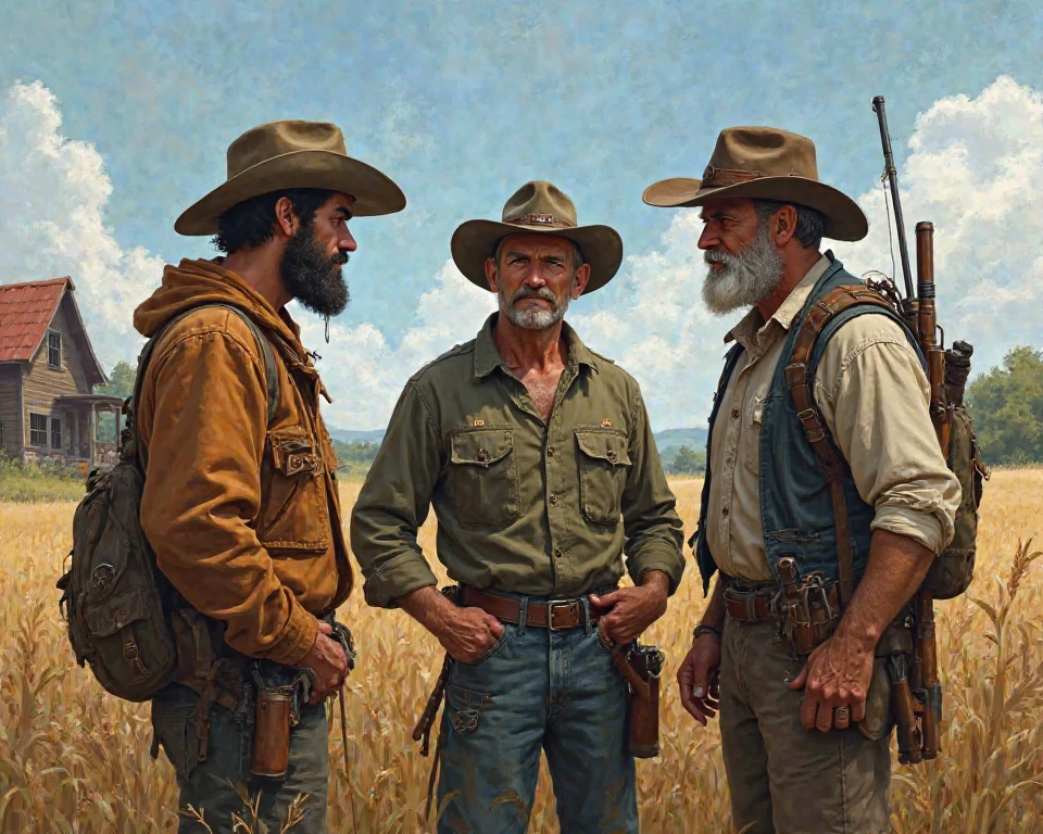 chalk and vermillion canvas oil painting of an old west prospector (sitting:1.2) next to a dying campfire late at night, midnight:1.5, (Johnson Moonlight Technique), clear skies, American Old West, by (Frank Tenney Johnson:1.6), by Frederic Remington, by HW Hansen, by Charles Marion Russell, by William Herbert Dunton, dramatic, beautiful and diffuse soft moonlit lighting, shadows, immersive, cool color palette
